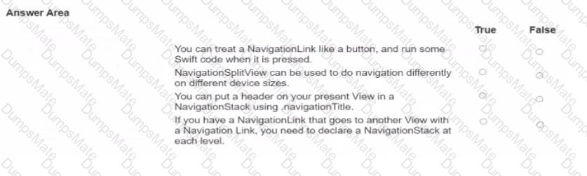 App-Development-with-Swift-Certified-User Question 10