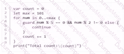 App-Development-with-Swift-Certified-User Question 6
