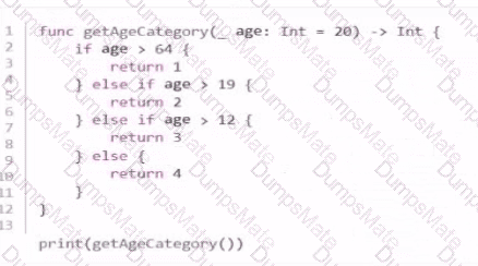 App-Development-with-Swift-Certified-User Question 4