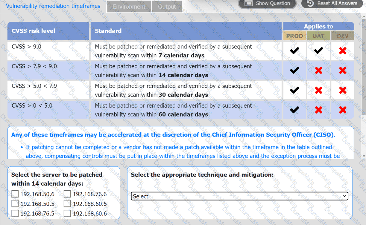 CS0-003 Question 111