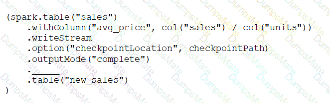 Databricks-Certified-Data-Engineer-Associate Question 31