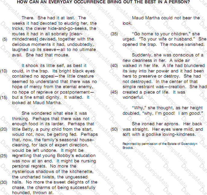 GED-Reading Question 28