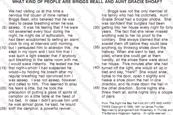 GED-Reading Question 10