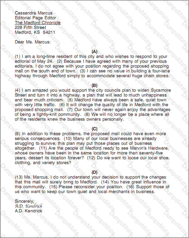 GED-Writing Question 22