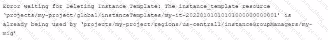 Professional-Cloud-DevOps-Engineer Question 31