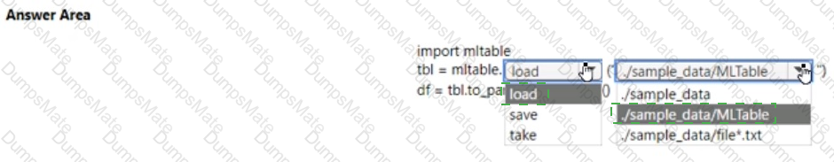 DP-100 Answer 61