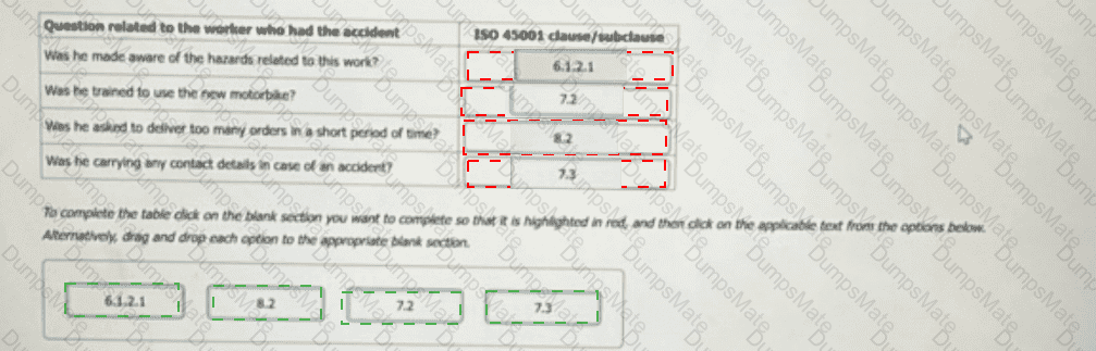 ISO-45001-Lead-Auditor Answer 9