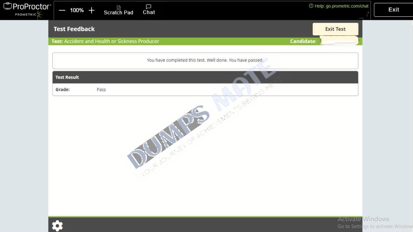 Successful MarylandAccident and Health or Sickness Producer Series 20-24 Exam exam result 1